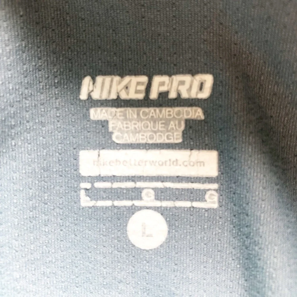 Nike Sweatshirt Womens Large Pro Hoodie Teal Green Long Sleeve